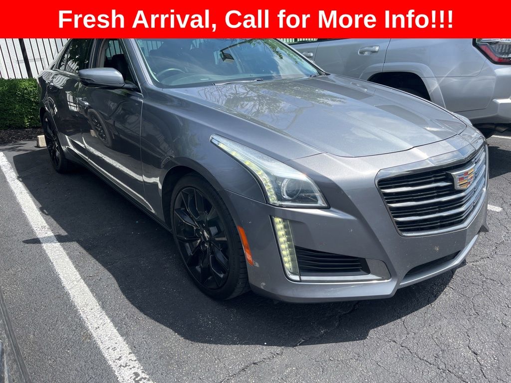 Gray (Satin Steel Metallic) 2019 Cadillac CTS 2.0T Luxury AWD Sedan All-Wheel Drive 8-Speed Automatic