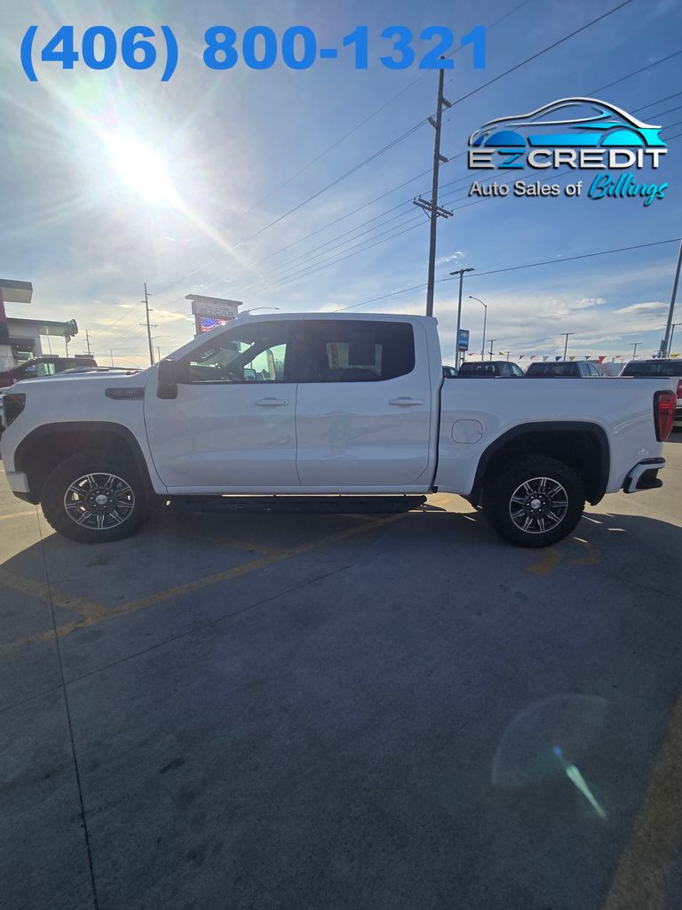 Summit White 2024 GMC Sierra 1500 AT4 Crew Cab 4WD Pickup Truck Four-Wheel Drive Automatic