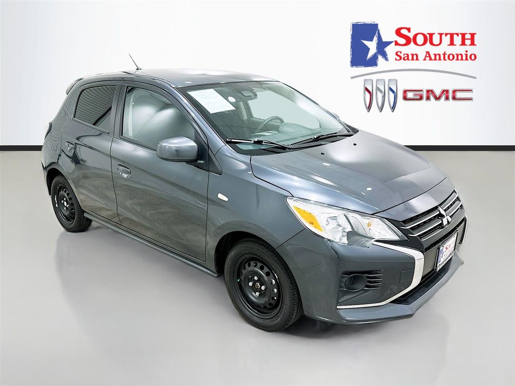 Graphite Gray Metallic w/Black Roof 2024 Mitsubishi Mirage ES FWD Hatchback Front-Wheel Drive Continuously Variable Transmission