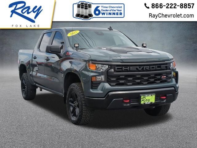 Cypress 2025 Chevrolet Silverado 1500 Custom Trail Boss Crew Cab 4WD Pickup Truck Four-Wheel Drive 8-Speed Automatic