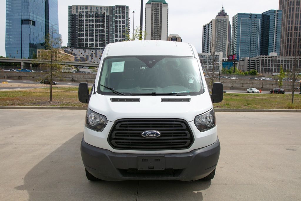 Oxford White 2018 Ford Transit Cargo 150 3dr LWB Medium Roof Cargo Van with Sliding Passenger Side Door Van Rear-Wheel Drive 6-Speed Automatic Overdrive