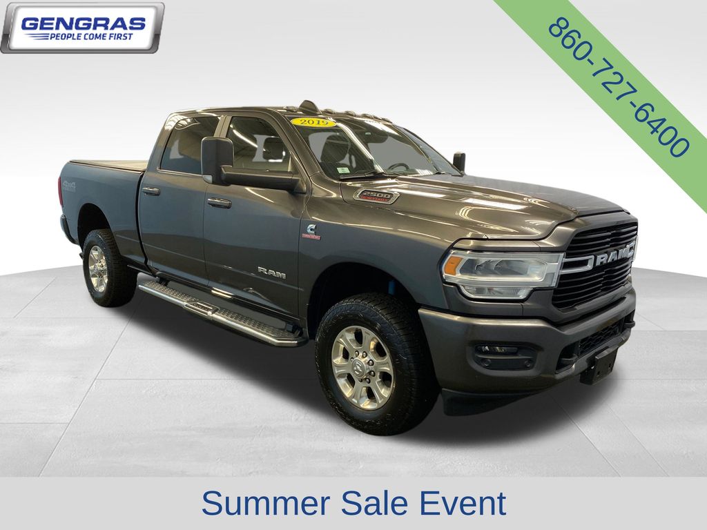 Gray (Granite Crystal Metallic Clearcoat) 2019 RAM 2500 Big Horn Crew Cab 4WD Pickup Truck Four-Wheel Drive 6-Speed Automatic