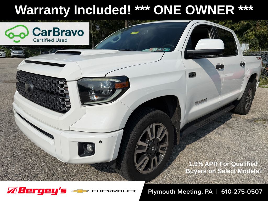 Super White 2019 Toyota Tundra Pickup Truck Four-Wheel Drive 6-Speed Automatic