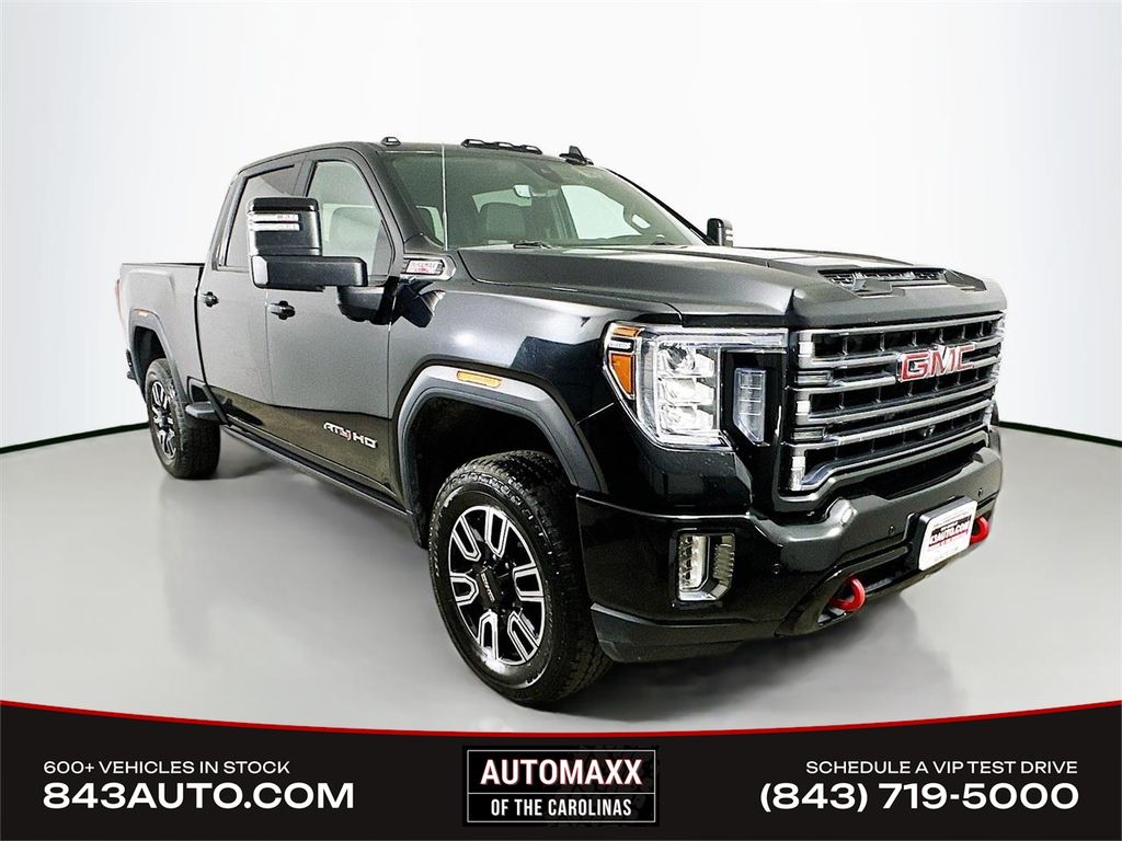 Onyx Black 2022 GMC Sierra 2500HD AT4 Crew Cab 4WD Pickup Truck Four-Wheel Drive Automatic