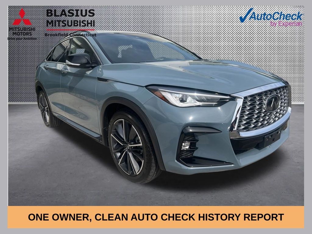 Slate Gray 2023 INFINITI QX55 Luxe AWD SUV / Crossover All-Wheel Drive Continuously Variable Transmission