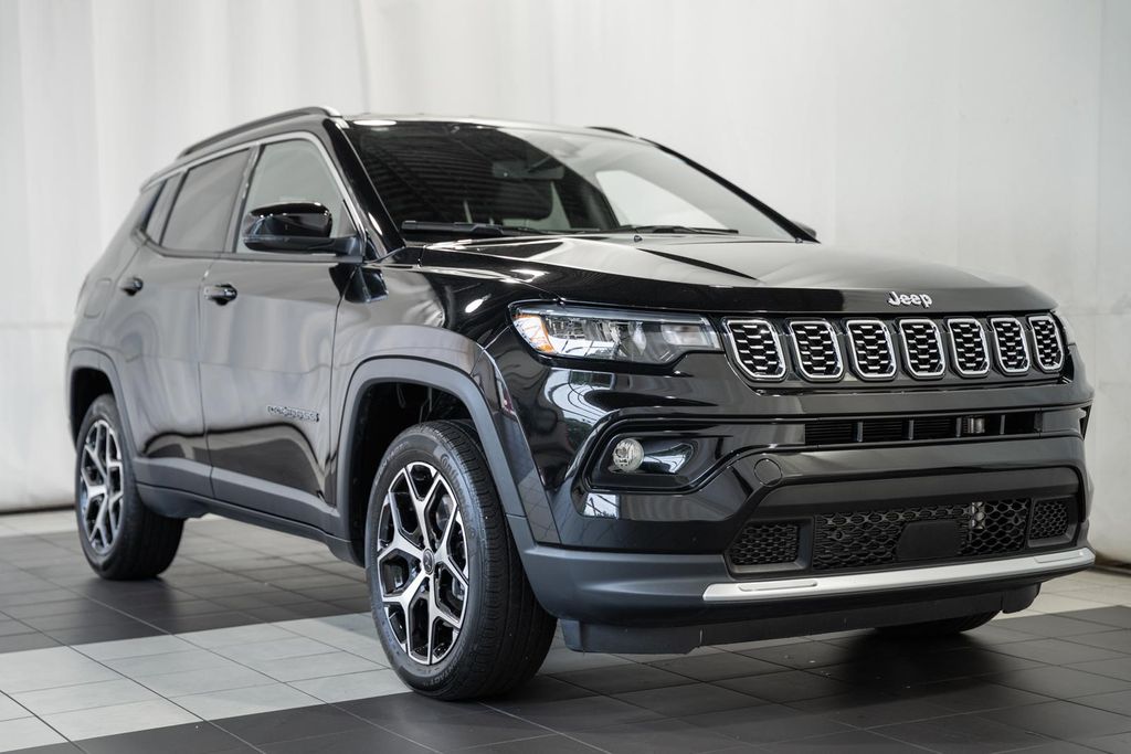 Diamond Black 2025 Jeep Compass SUV / Crossover Four-Wheel Drive 8-Speed Automatic