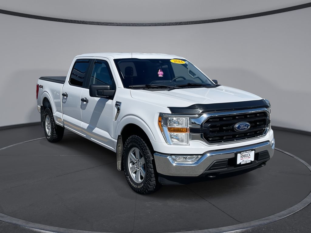 White 2021 Ford F-150 Pickup Truck Four-Wheel Drive Automatic