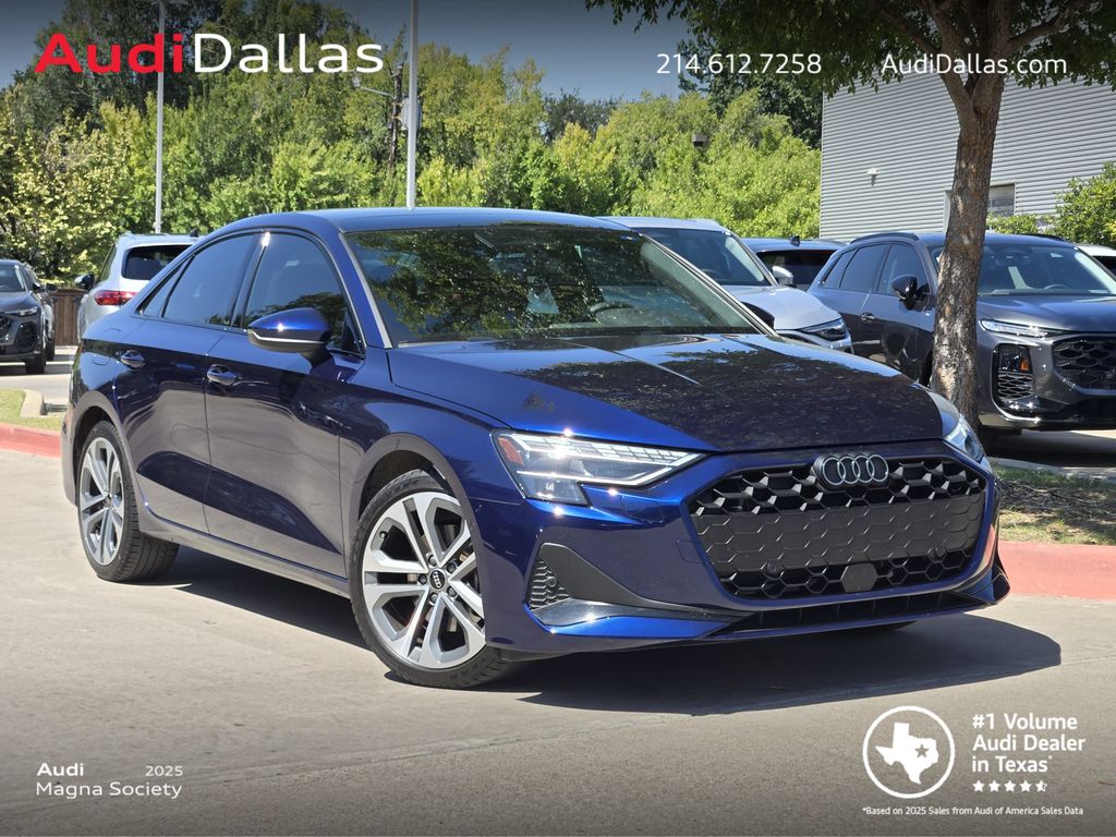 Navarra Blue Metallic 2026 Audi A3 Sedan All-Wheel Drive 7-Speed Automatic
