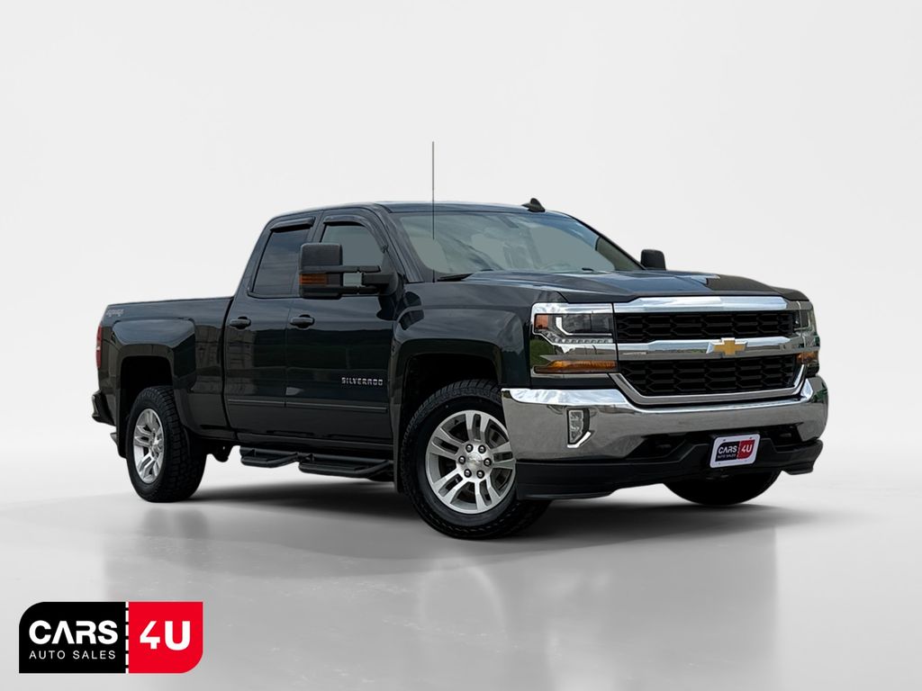 Black 2017 Chevrolet Silverado 1500 Pickup Truck Four-Wheel Drive 6-Speed Automatic Overdrive