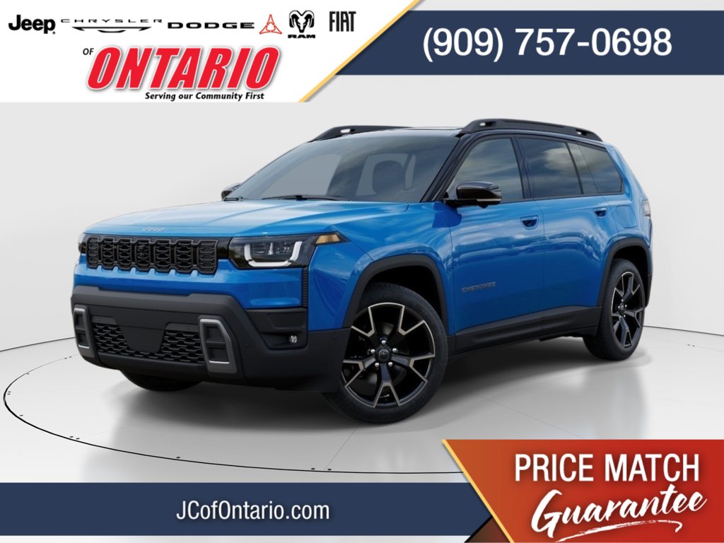 Hydro Blue Pearlcoat 2026 Jeep Cherokee SUV / Crossover Four-Wheel Drive Continuously Variable Transmission