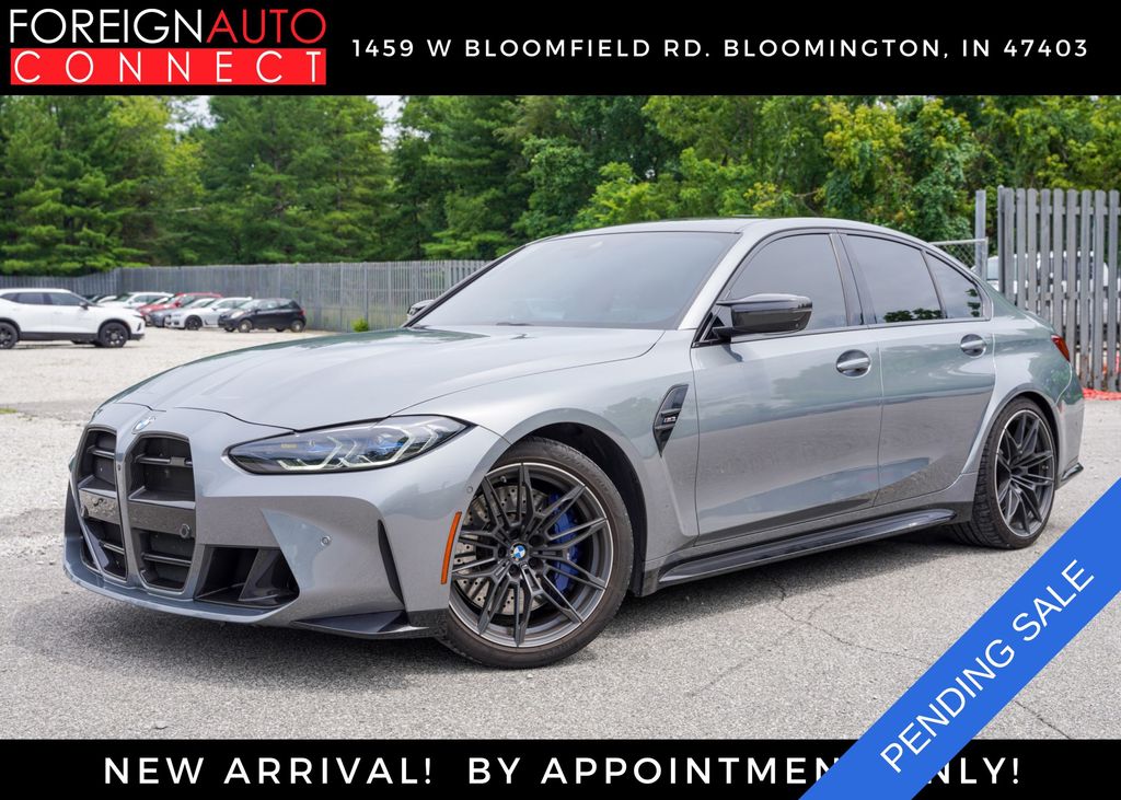Skyscraper Gray Metallic 2022 BMW M3 Sedan Rear-Wheel Drive 6-Speed Manual
