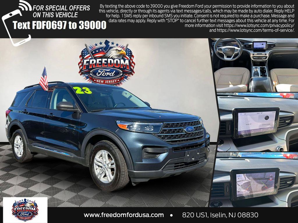 Blue Metallic 2023 Ford Explorer SUV / Crossover All-Wheel Drive Automatic
