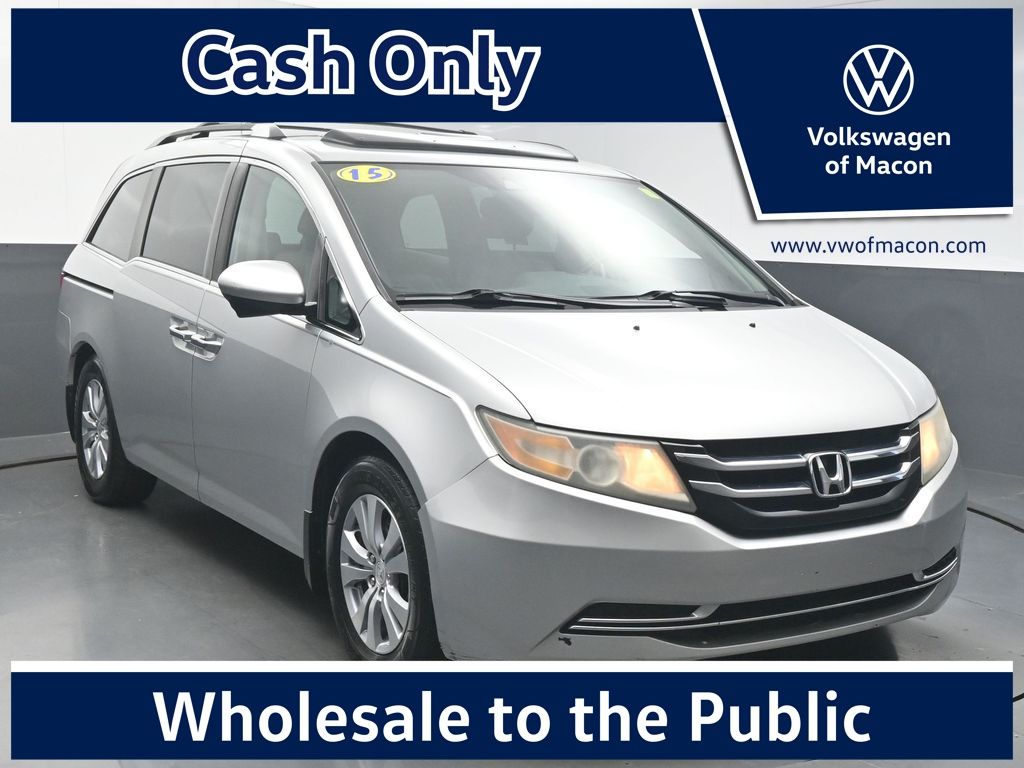 Silver 2015 Honda Odyssey Minivan Front-Wheel Drive 6-Speed Automatic