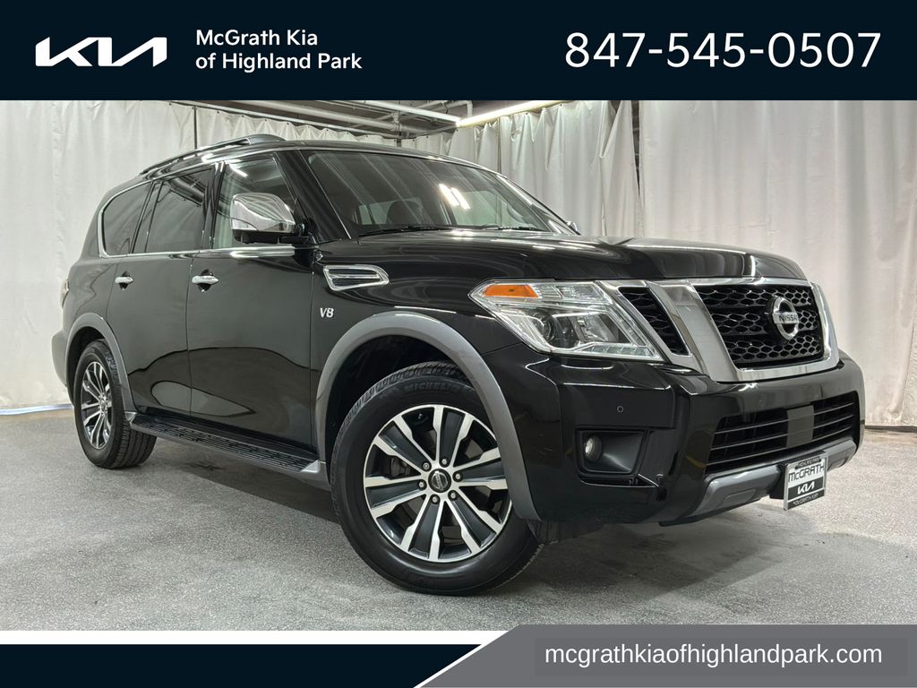 Super Black 2020 Nissan Armada SUV / Crossover Four-Wheel Drive 7-Speed Automatic