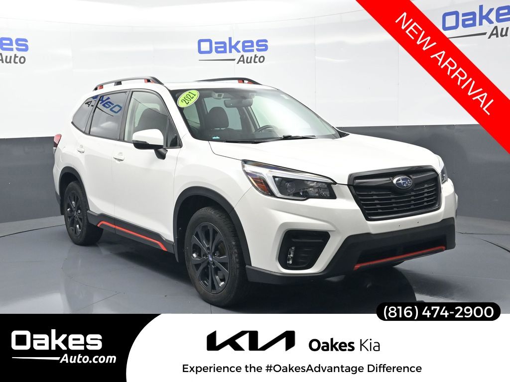 Crystal White Pearl 2021 Subaru Forester Sport Crossover AWD SUV / Crossover All-Wheel Drive Continuously Variable Transmission