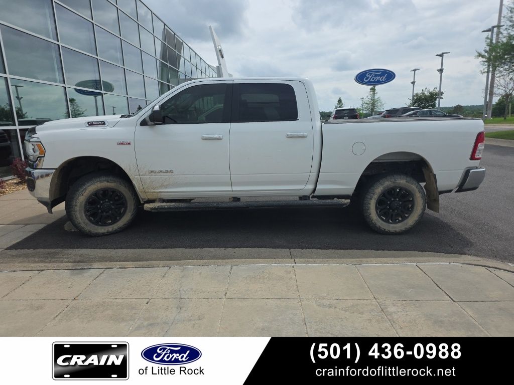 Bright White Clearcoat 2019 RAM 2500 Big Horn Crew Cab 4WD Pickup Truck Four-Wheel Drive 8-Speed Automatic