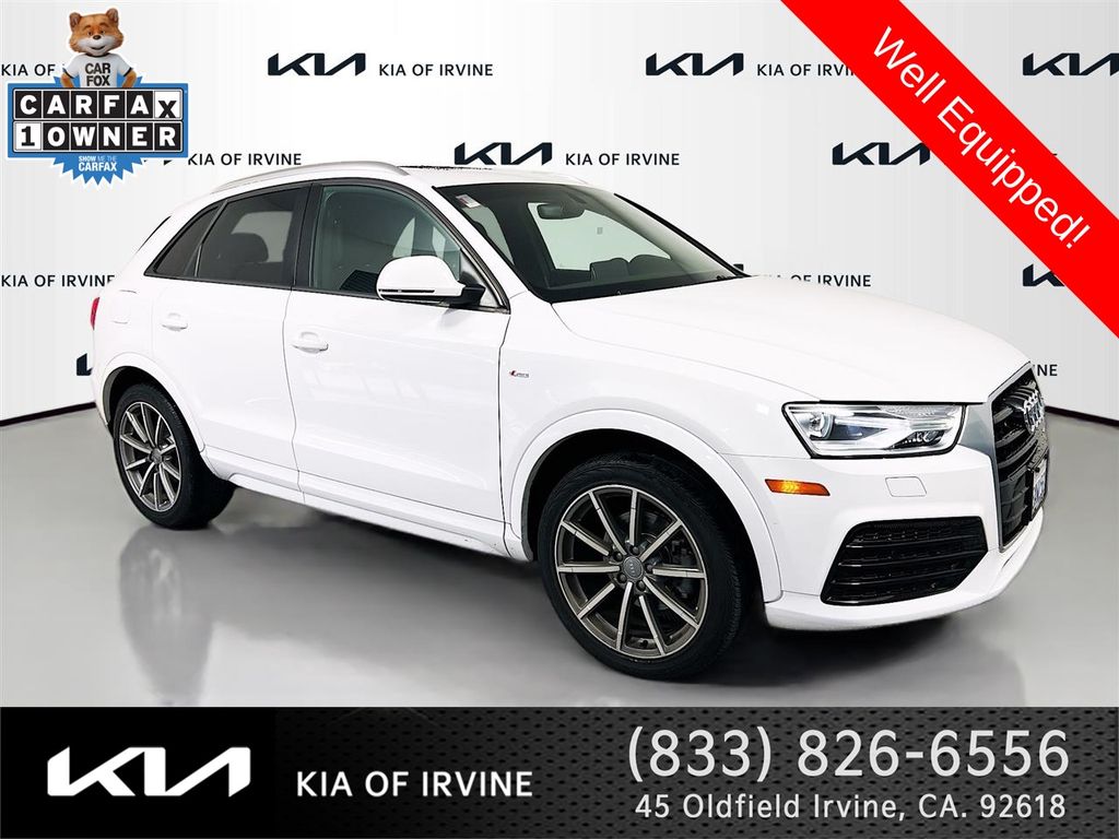 Clear White 2018 Audi Q3 2.0T Premium SUV / Crossover Front-Wheel Drive 6-Speed Automatic