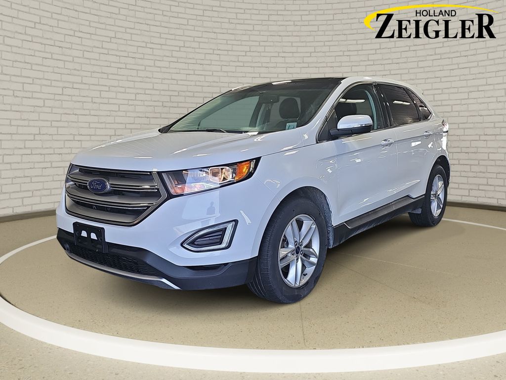 Oxford White 2018 Ford Edge SUV / Crossover Front-Wheel Drive 6-Speed Automatic