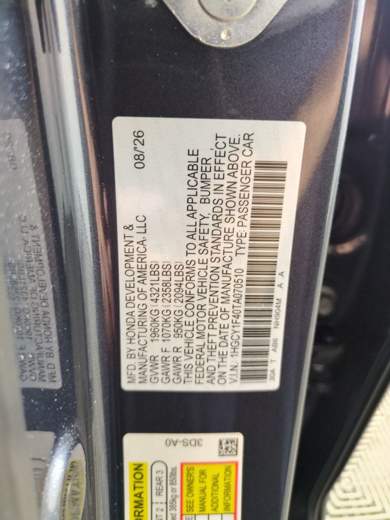 New 2026 Honda Accord SE For Sale in Fort Wayne, IN