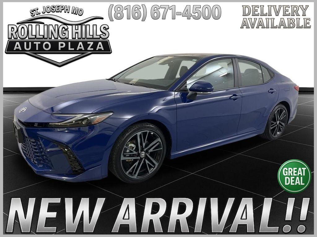 Blue 2025 Toyota Camry XSE FWD Sedan Front-Wheel Drive Continuously Variable Transmission