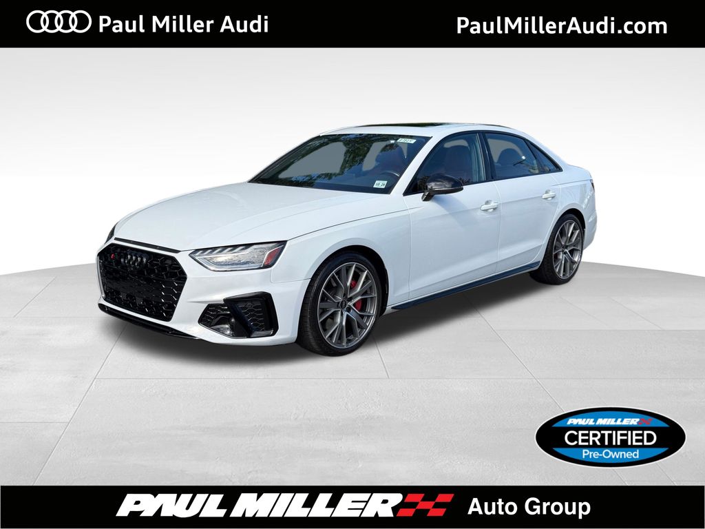 Glacier White Metallic 2024 Audi S4 Sedan All-Wheel Drive 8-Speed Automatic