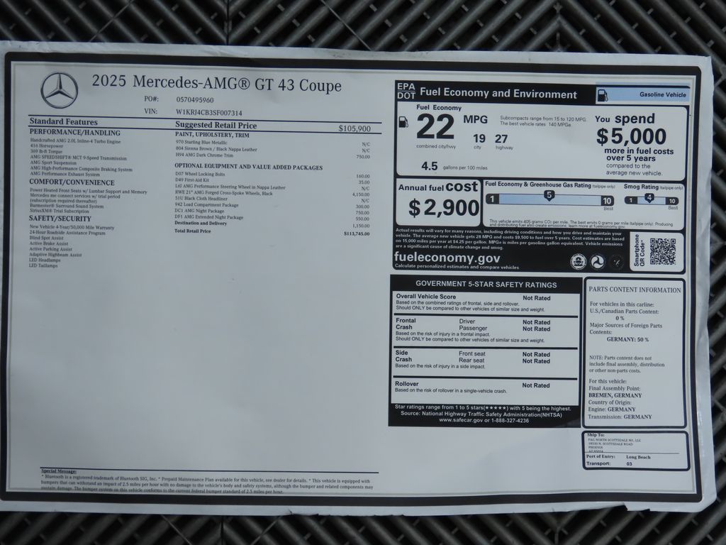 2025 Mercedes-Benz AMG GT 43 9