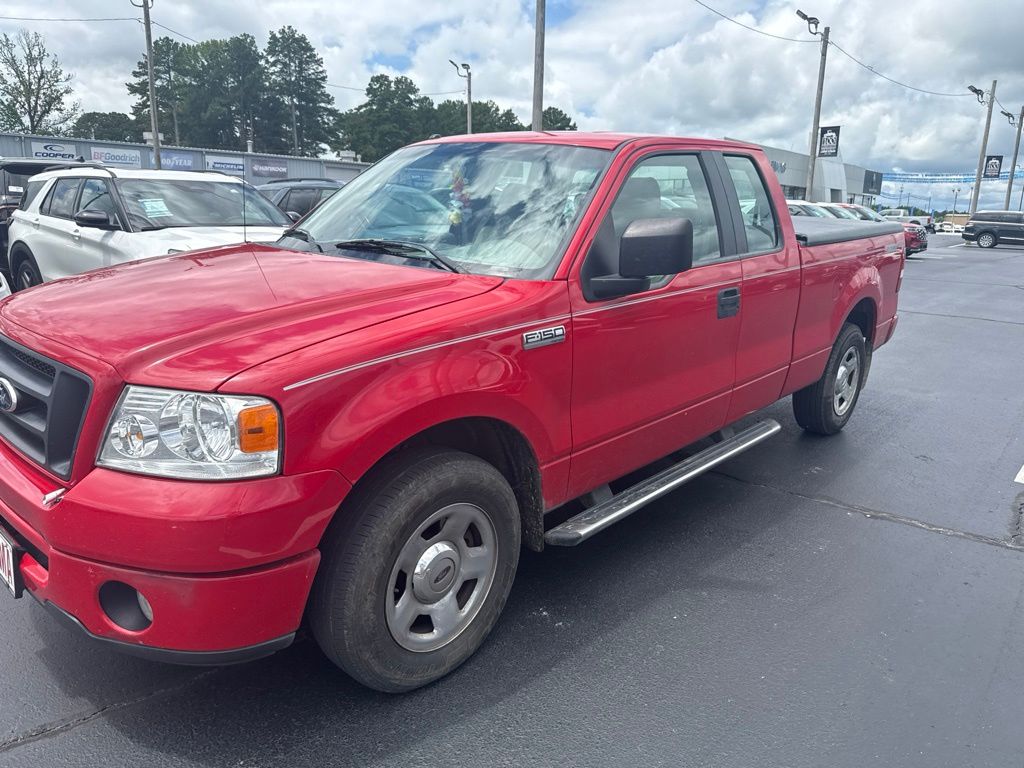 Red 2007 Ford F-150 Pickup Truck Rear-Wheel Drive 4-Speed Automatic Overdrive