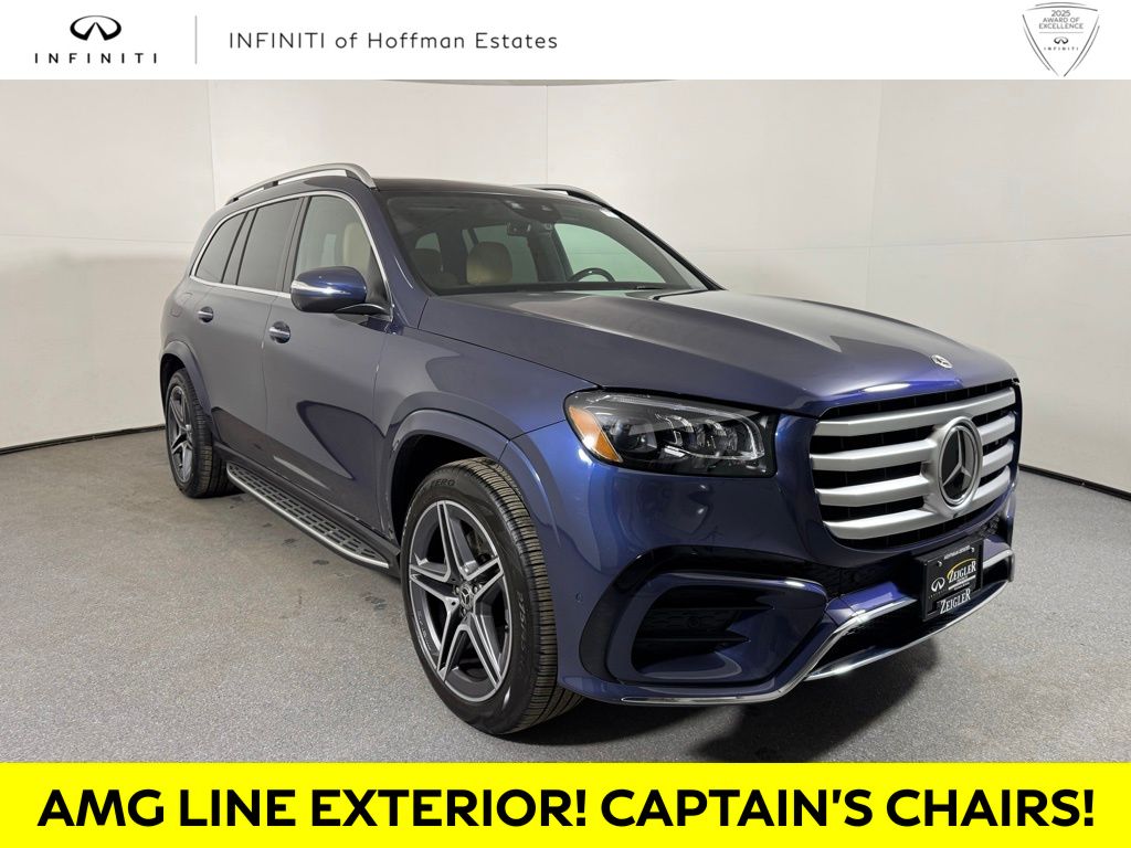Twilight Blue Metallic 2024 Mercedes-Benz GLS 450 4MATIC SUV / Crossover All-Wheel Drive 9-Speed Automatic