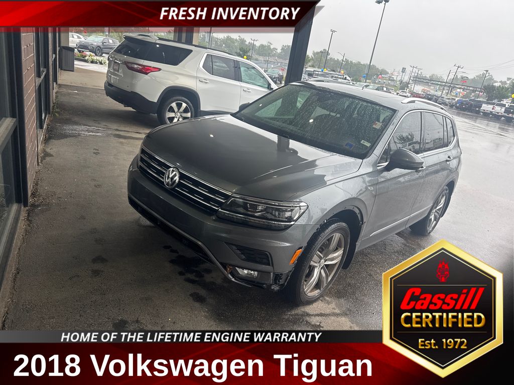 Gray 2018 Volkswagen Tiguan SUV / Crossover All-Wheel Drive 8-Speed Automatic