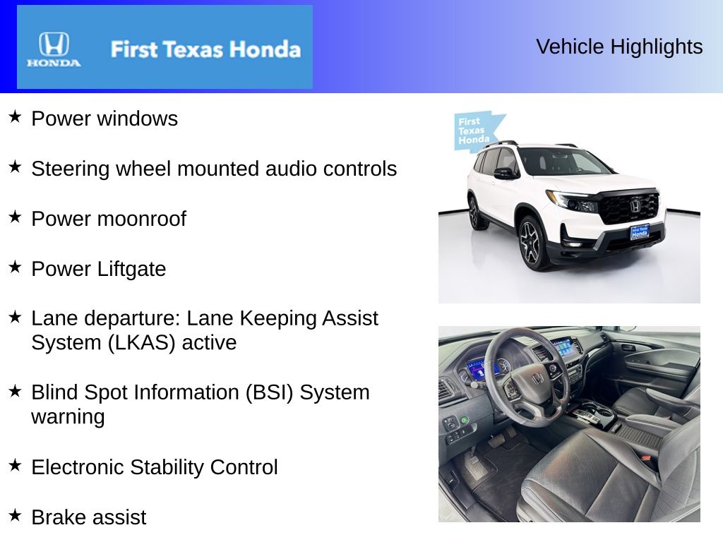 Used Car 2023 Honda Passport  Elite For Sale Under $35,000 In Austin, Texas