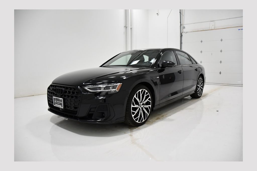 Mythos Black Metallic 2023 Audi A8 L quattro 55 TFSI Sedan All-Wheel Drive 8-Speed Automatic