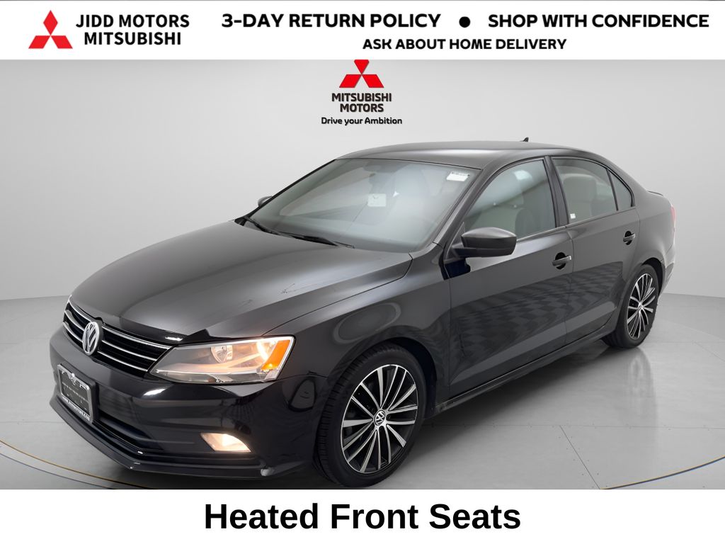 Black 2015 Volkswagen Jetta Sedan Front-Wheel Drive 6-Speed Automatic