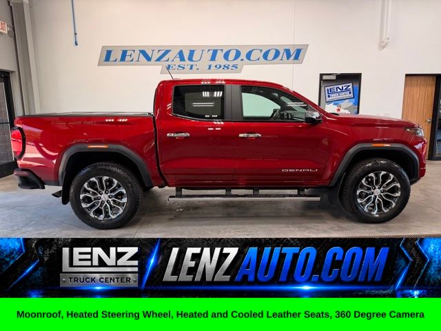 Volcanic Red Tintcoat 2025 GMC Canyon Pickup Truck Four-Wheel Drive 8-Speed Automatic
