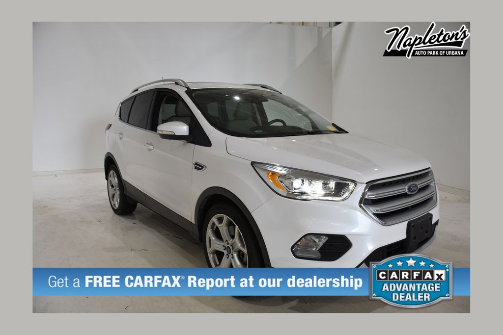 White Platinum Clearcoat Metallic 2019 Ford Escape SUV / Crossover Front-Wheel Drive 6-Speed Automatic