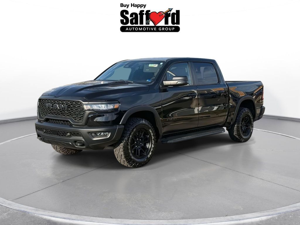 Diamond Black Crystal Pearlcoat 2026 RAM 1500 Rebel Crew Cab 4WD Pickup Truck Four-Wheel Drive 8-Speed Automatic