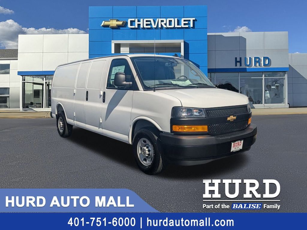 Summit White 2025 Chevrolet Express Cargo 3500 RWD Van Rear-Wheel Drive 8-Speed Automatic Overdrive