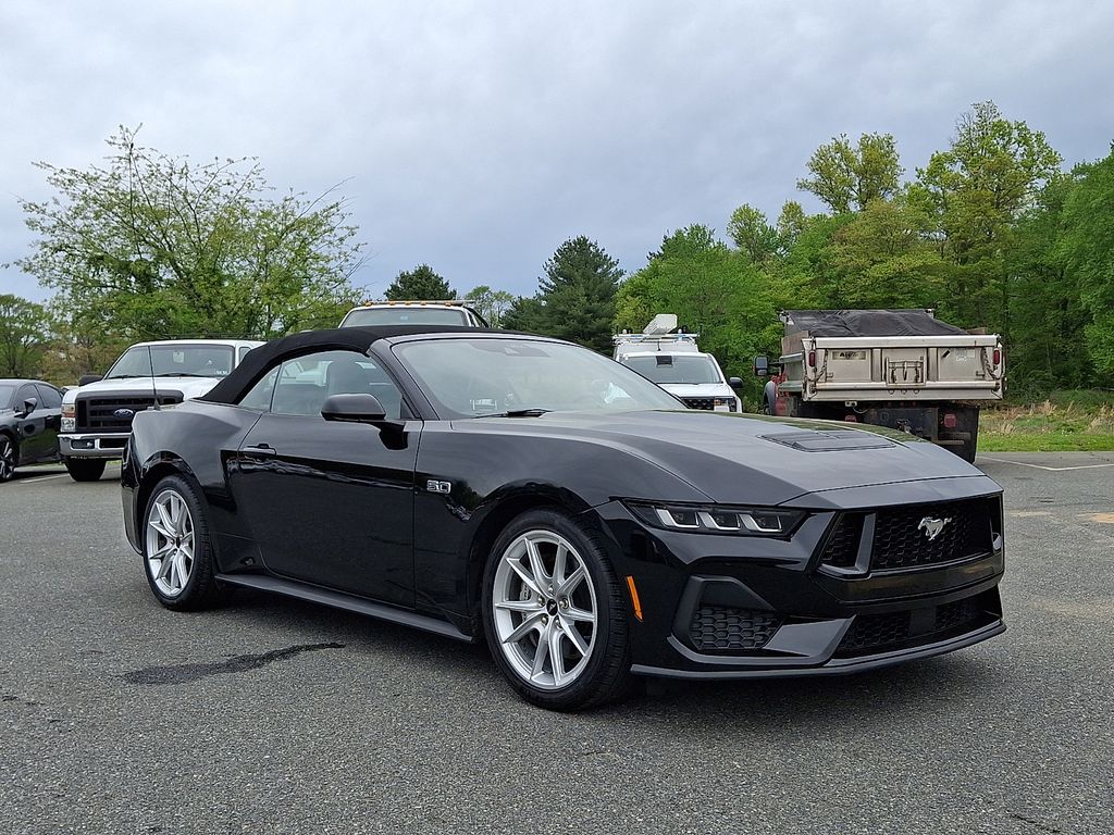 Shadow Black 2024 Ford Mustang GT Premium Convertible RWD Convertible Rear-Wheel Drive Automatic