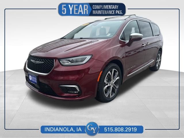 Velvet Red Pearlcoat 2022 Chrysler Pacifica Pinnacle AWD Minivan All-Wheel Drive 9-Speed Automatic