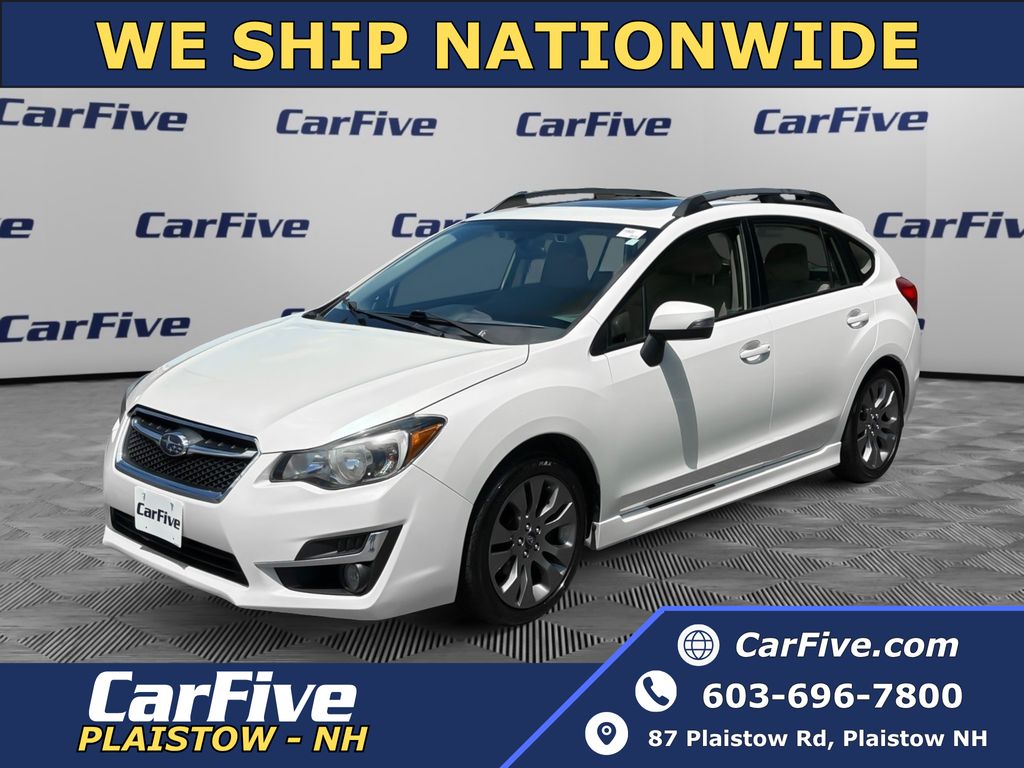 Crystal White Pearl 2016 Subaru Impreza 2.0i Sport Premium Hatchback AWD Hatchback All-Wheel Drive Continuously Variable Transmission
