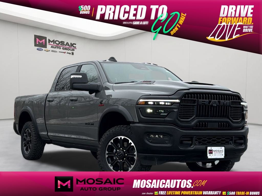 Ceramic Gray Clearcoat 2026 RAM 2500 Pickup Truck Four-Wheel Drive 8-Speed Automatic