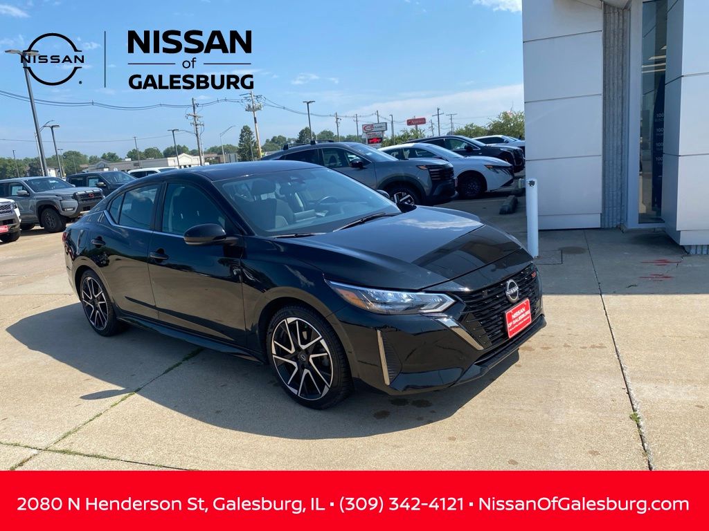 Super Black 2024 Nissan Sentra Sedan Front-Wheel Drive Continuously Variable Transmission