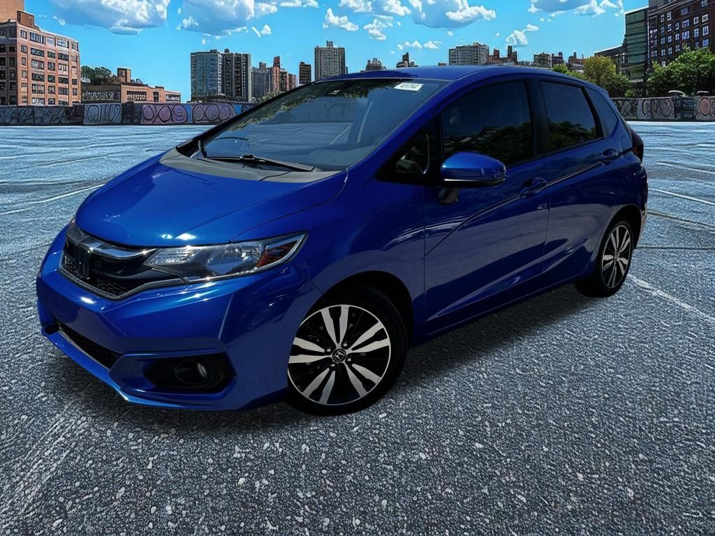Aegean Blue Metallic 2018 Honda Fit EX Hatchback Front-Wheel Drive Continuously Variable Transmission