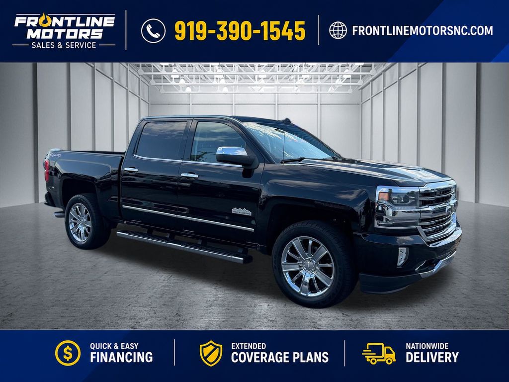 Black 2016 Chevrolet Silverado 1500 Pickup Truck Four-Wheel Drive 8-Speed Automatic Overdrive
