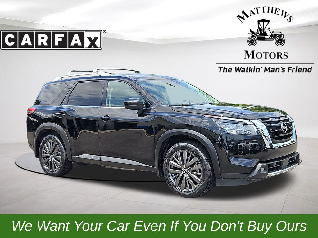 Super Black 2022 Nissan Pathfinder SL FWD SUV / Crossover Front-Wheel Drive 9-Speed Automatic