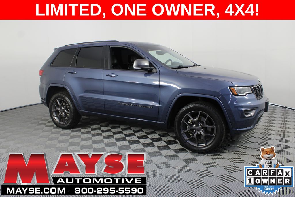 Pacific Blue Clearcoat 2021 Jeep Grand Cherokee SUV / Crossover Four-Wheel Drive 8-Speed Automatic