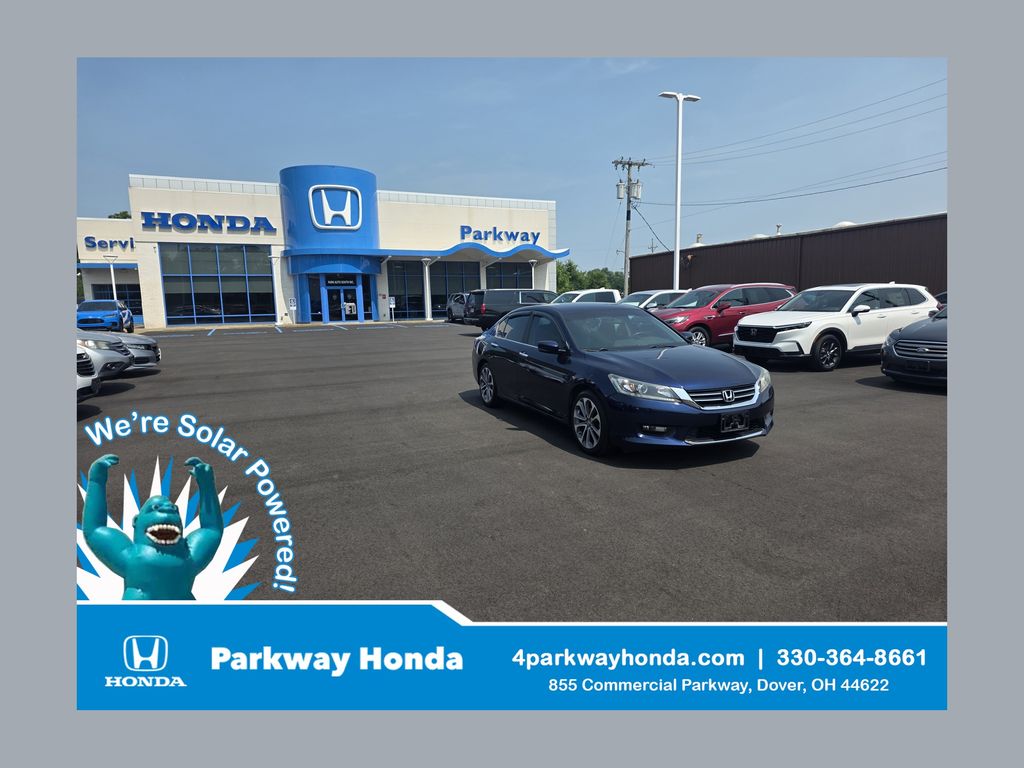 Blue 2014 Honda Accord Sedan Front-Wheel Drive Continuously Variable Transmission