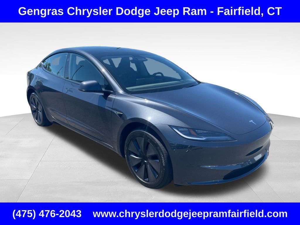 Deep Blue Metallic 2025 Tesla Model 3 Long Range RWD Sedan Rear-Wheel Drive 1-Speed Automatic