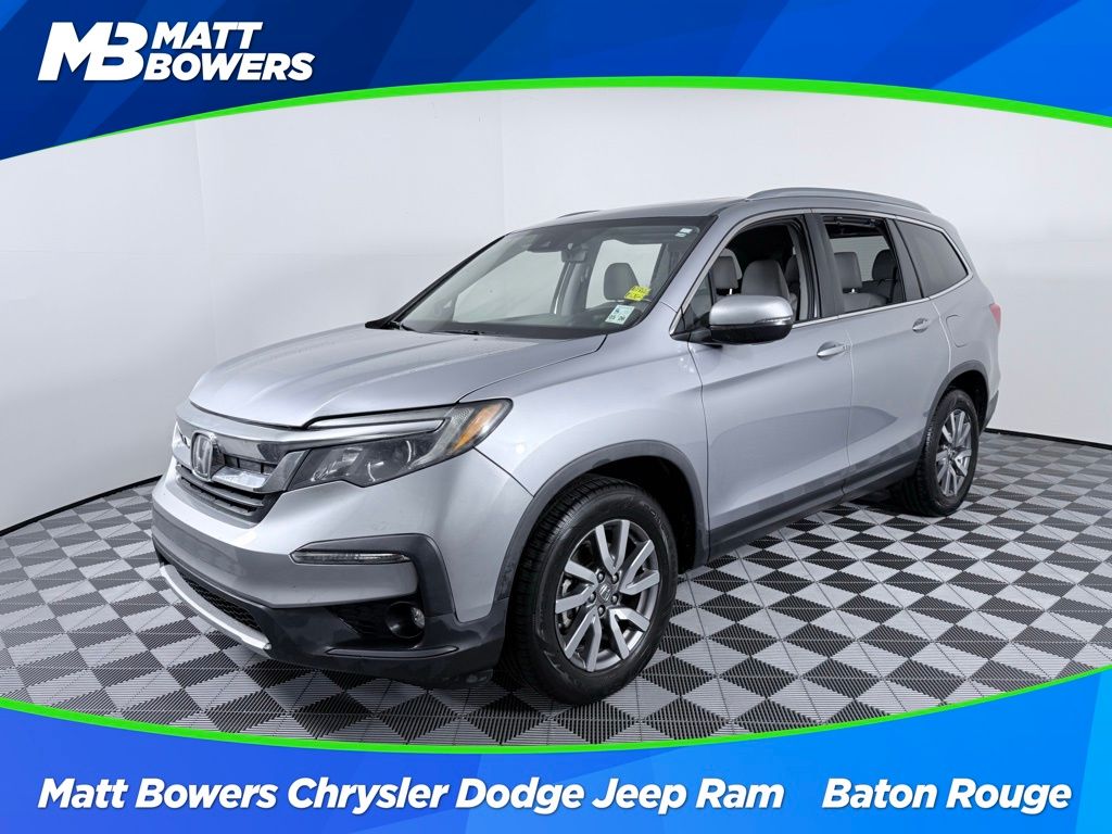 Silver 2019 Honda Pilot EX-L FWD with Navigation and RES SUV / Crossover Front-Wheel Drive 6-Speed Automatic