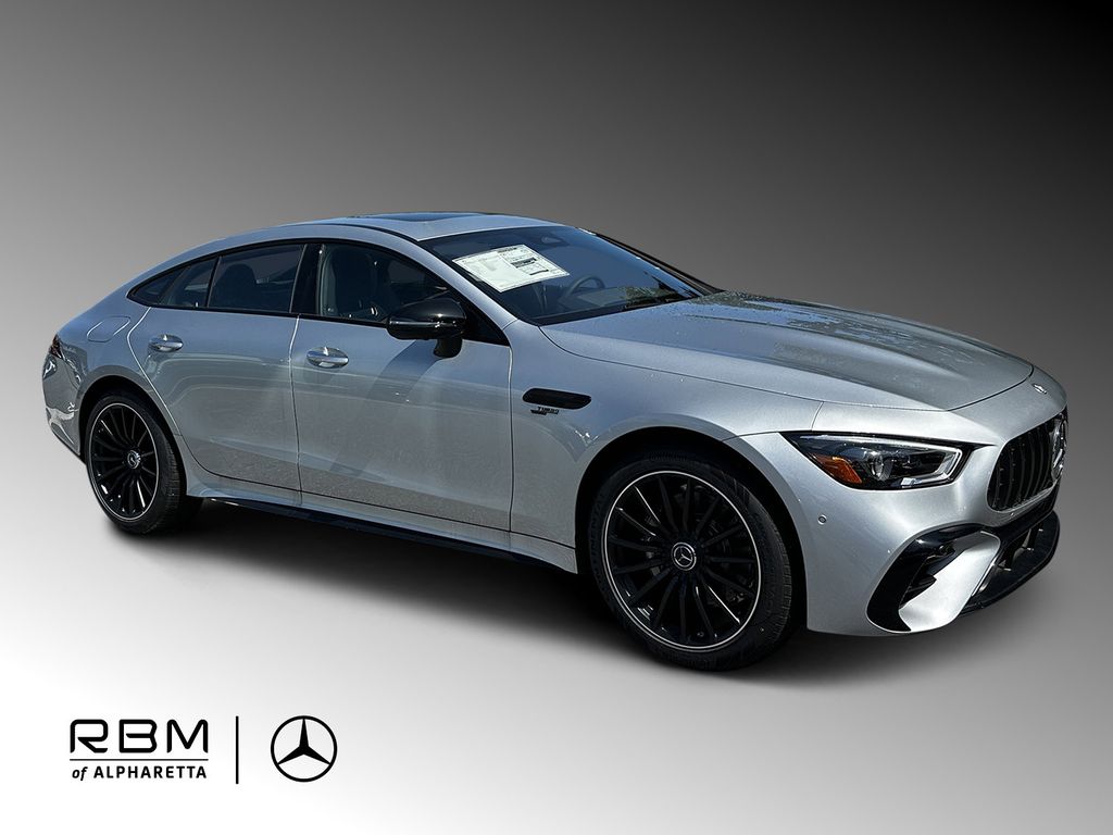 Silver 2026 Mercedes-Benz AMG GT Coupe All-Wheel Drive 9-Speed Automatic