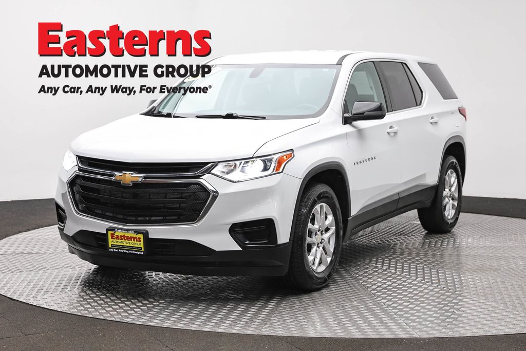 Summit White 2021 Chevrolet Traverse LS AWD SUV / Crossover Four-Wheel Drive 9-Speed Automatic